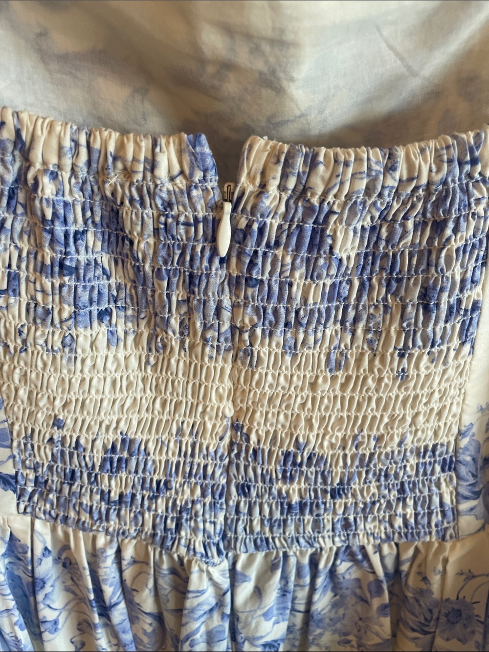CeCe NWT Blue, Teal, Green and White Striped Floral Cotton Dress - Picture 8 of 11